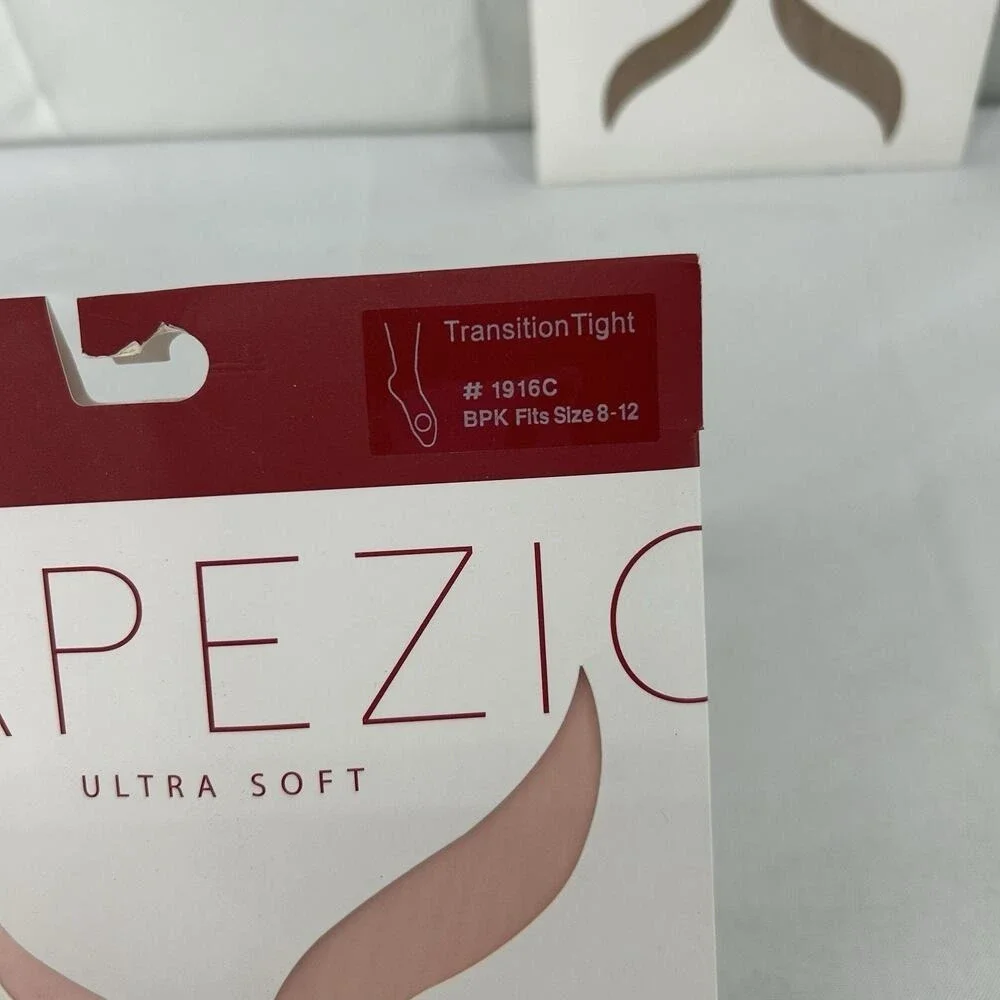 Lot Of 3 Capezio Girls 8-12 Ultra Soft Transition Tights Pink 1916C, Tan, Black